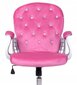 Biroja krēsls Giosedio FMA012, rozā, velūrs cena un informācija | Biroja krēsli | 220.lv