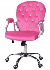 Biroja krēsls Giosedio FMA012, rozā, velūrs цена и информация | Офисные кресла | 220.lv