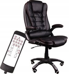 Biroja krēsls Giosedio, ar masāžas funkciju, melns цена и информация | Офисные кресла | 220.lv