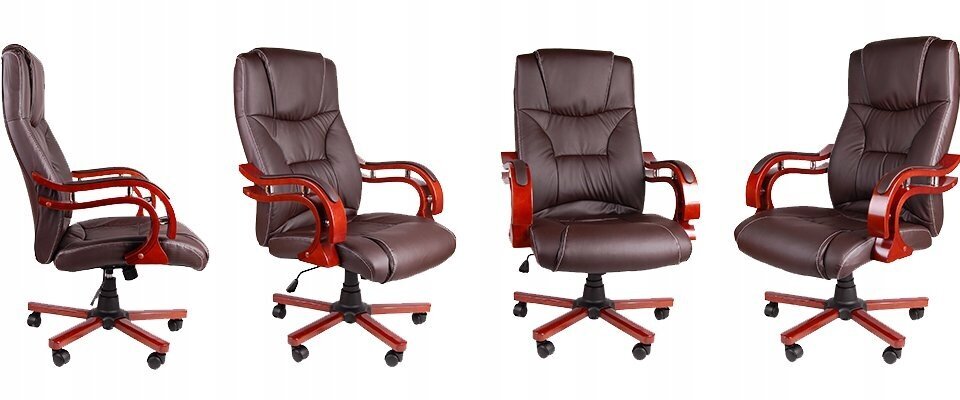 Biroja krēsls Giosedio BSL003M, brūns, ar masāžas funkciju cena un informācija | Biroja krēsli | 220.lv