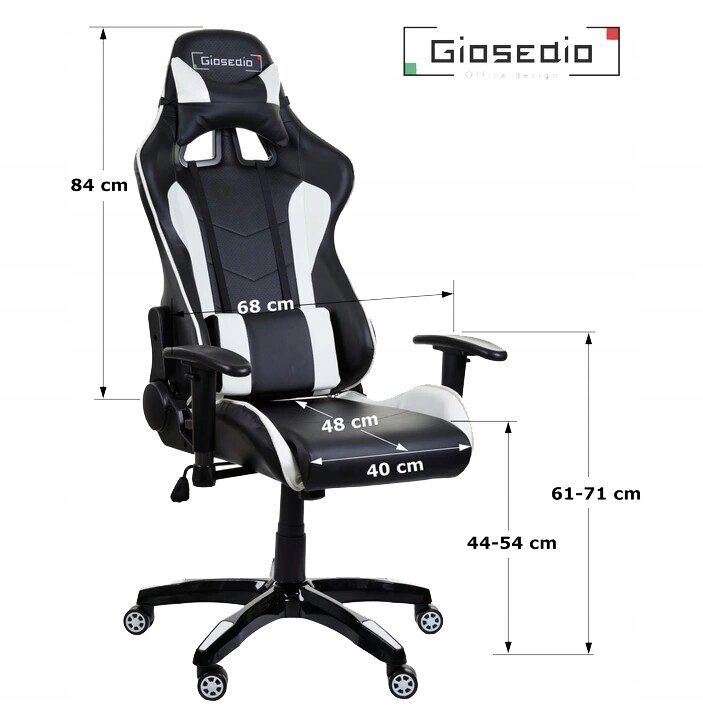 Biroja krēsls Giosedio GSA042, melns cena un informācija | Biroja krēsli | 220.lv