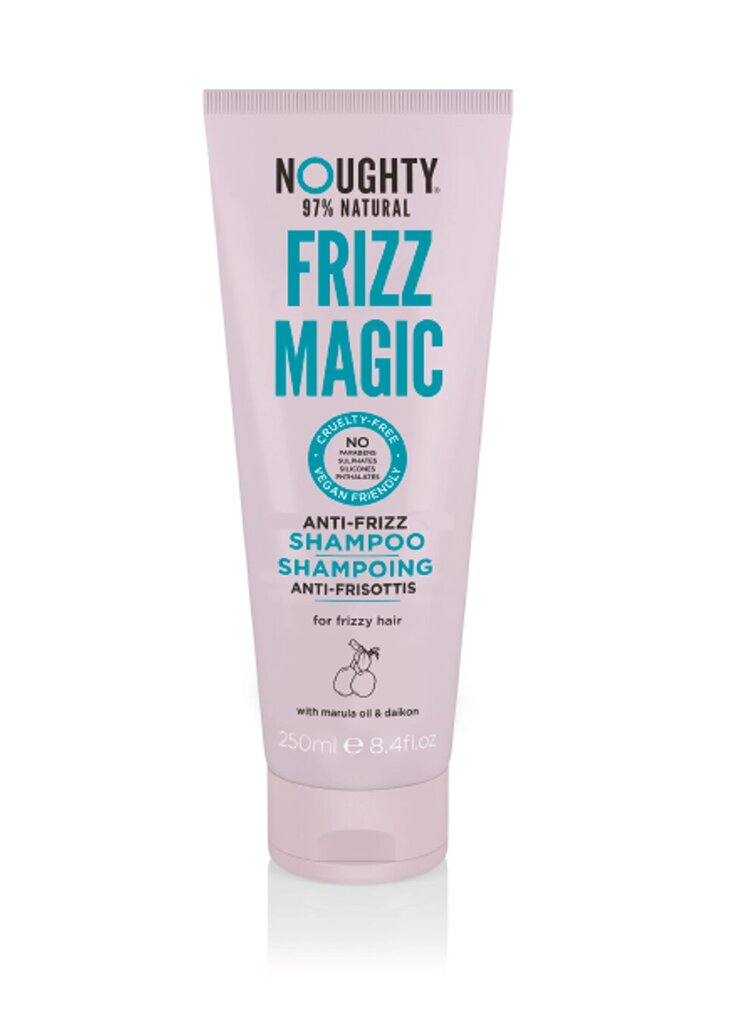 Izlīdzinošs mitrinošais šampūns Noughty Frizz Magic, 250ml cena un informācija | Šampūni | 220.lv