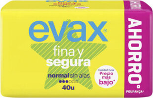 Evax Fina & Segura Normal Sanitary Towels 40 Units cena un informācija | Tamponi, higiēniskās paketes, ieliktnīši | 220.lv