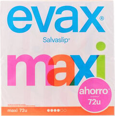 Ieliktnīši Evax Salva Slip Maxi Pantyliners, 72 gab. цена и информация | Тампоны, гигиенические прокладки для критических дней, ежедневные прокладки | 220.lv