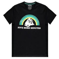 T-krekls vīriešiem Pokemon Pikachu Minutes, melns cena un informācija | Vīriešu T-krekli | 220.lv