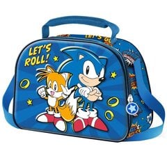Pusdienu kastīte zēniem Sonic The Hedgehog Lets Roll 3D 117066 цена и информация | Аксессуары для детей | 220.lv
