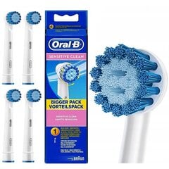 Oral-B Sensitive Clean su 4 gab. galviņām cena un informācija | Uzgaļi elektriskajām zobu birstēm | 220.lv