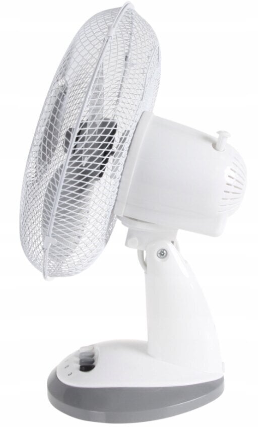 Balts galdauta ventilators ar oscilāciju un 3 režīmiem Zilner cena un informācija | Ventilatori | 220.lv