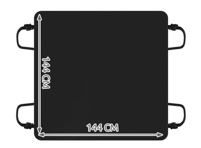 Automašīnas pārklājs aizsargājošs no netīrumiem, 144x144 cm cena un informācija | Ceļojumu piederumi | 220.lv