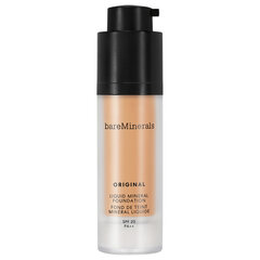 Grima pamats bareMinerals Original Liquid Mineral Foundation SPF20, 16 Golden Nude, 30 ml cena un informācija | Grima bāzes, tonālie krēmi, pūderi | 220.lv