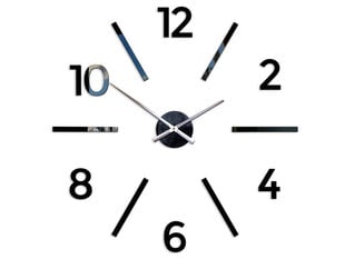 Sienas pulkstenis AkselBlack cena un informācija | Pulksteņi | 220.lv