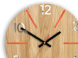 Sienas pulkstenis AkselWoodOrangeMirror цена и информация | Pulksteņi | 220.lv