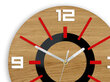 Sienas pulkstenis AlladynWoodRed cena un informācija | Pulksteņi | 220.lv