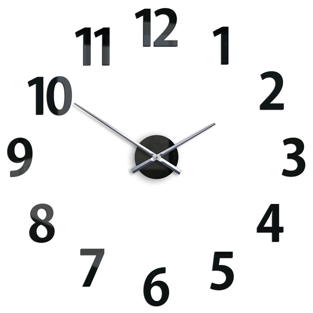 Sienas pulkstenis AmadeuszBlack цена и информация | Pulksteņi | 220.lv