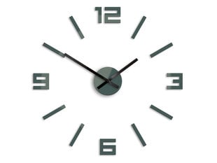 Sienas pulkstenis ArabicGray cena un informācija | Pulksteņi | 220.lv