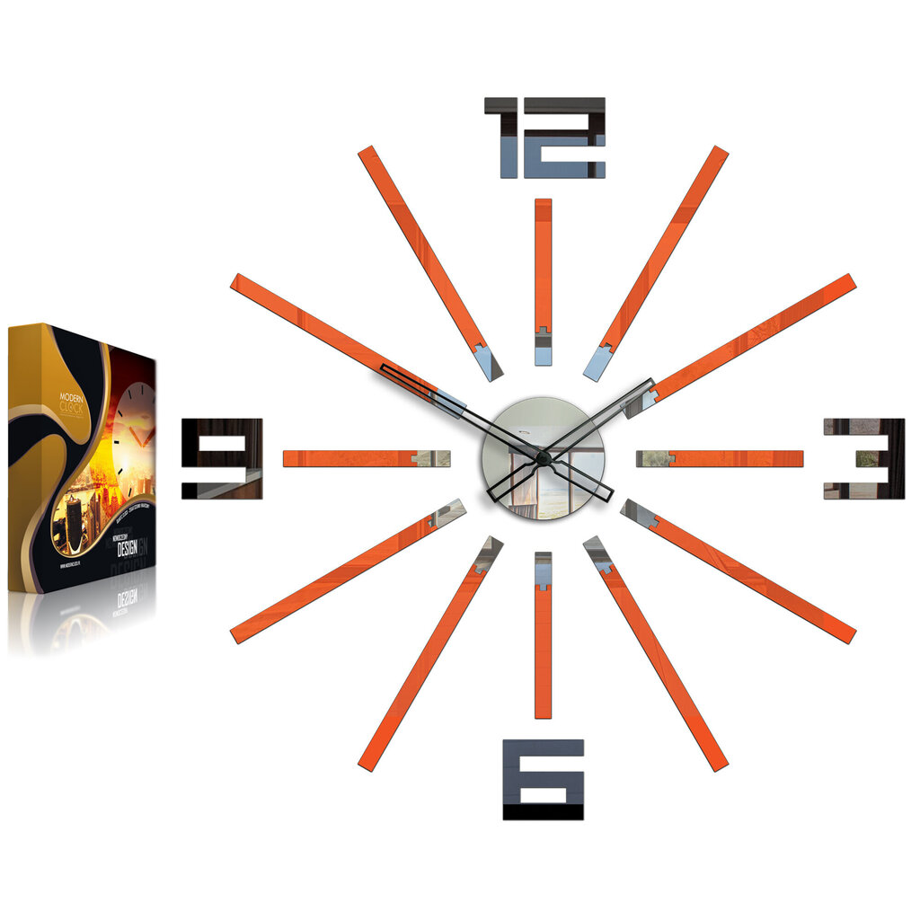 Sienas pulkstenis BriliantOrange cena un informācija | Pulksteņi | 220.lv