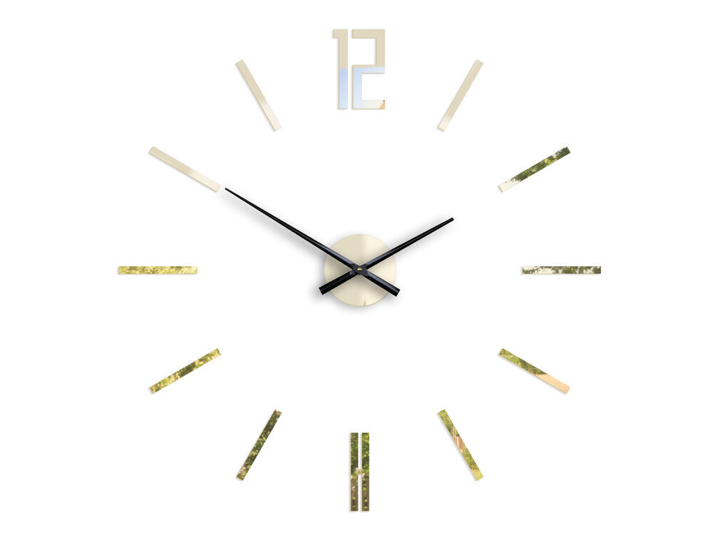 Sienas pulkstenis CarloMirrorgold cena un informācija | Pulksteņi | 220.lv