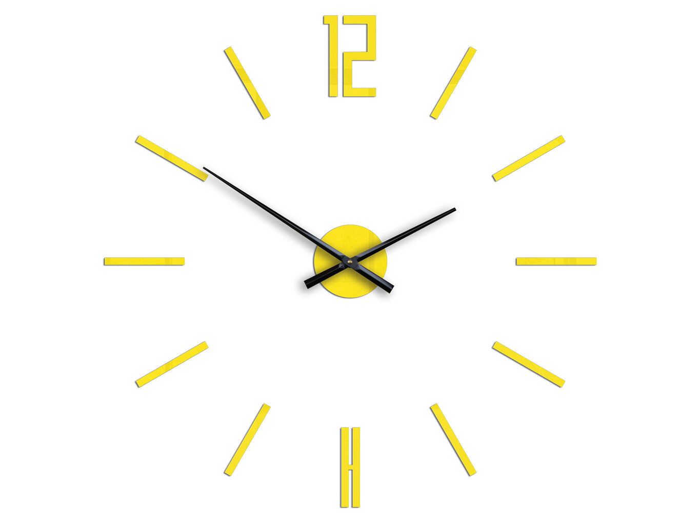 Sienas pulkstenis CarloYellow цена и информация | Pulksteņi | 220.lv