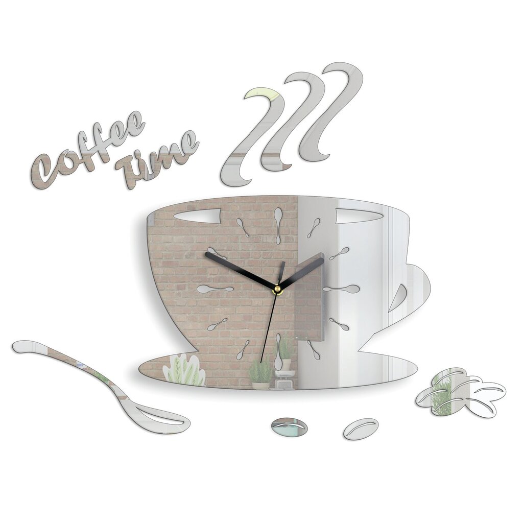Sienas pulkstenis CoffeMirror цена и информация | Pulksteņi | 220.lv
