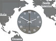 Sienas pulkstenis Mapa 110X55 Grey cena un informācija | Pulksteņi | 220.lv