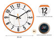 Sienas pulkstenis OskarOrange cena un informācija | Pulksteņi | 220.lv
