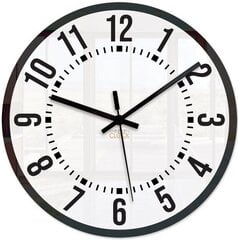 Sienas pulkstenis OskarBlack cena un informācija | Pulksteņi | 220.lv