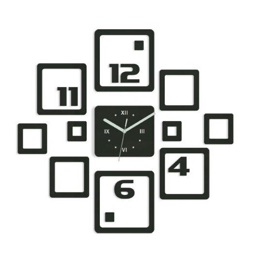 Sienas pulkstenis OttoBlack цена и информация | Pulksteņi | 220.lv