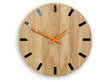 Sienas pulkstenis SimpleWoodBlackOrange цена и информация | Pulksteņi | 220.lv