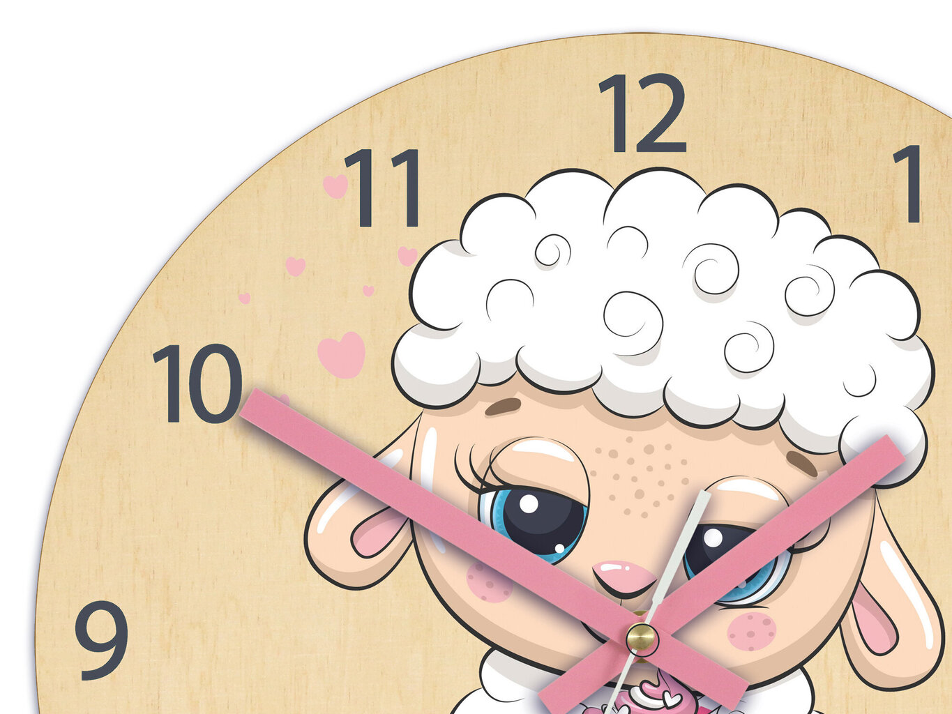 Bērnu sienas pulkstenis Baby sheep цена и информация | Pulksteņi | 220.lv