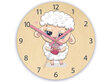 Bērnu sienas pulkstenis Baby sheep cena un informācija | Pulksteņi | 220.lv
