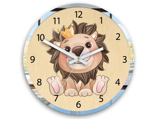 Bērnu sienas pulkstenis Lauva cena un informācija | Pulksteņi | 220.lv