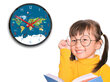 Bērnu sienas pulkstenis MapForkids cena un informācija | Pulksteņi | 220.lv