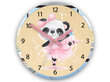 Bērnu sienas pulkstenis PandaBaletnica cena un informācija | Pulksteņi | 220.lv