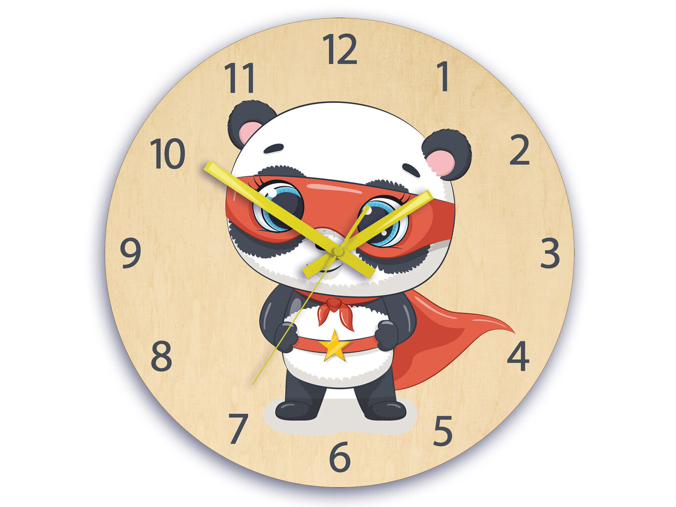 Bērnu sienas pulkstenis PandaBohater cena un informācija | Pulksteņi | 220.lv