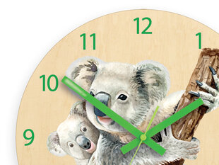 Bērnu sienas pulkstenis Tylus Koala cena un informācija | Pulksteņi | 220.lv