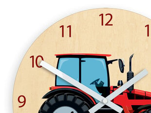 Bērnu sienas pulkstenis Traktors цена и информация | Часы | 220.lv
