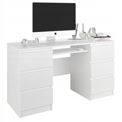 Rakstāmgalds Mobene Modern 140x50x77 cm, balts cena un informācija | Datorgaldi, rakstāmgaldi, biroja galdi | 220.lv