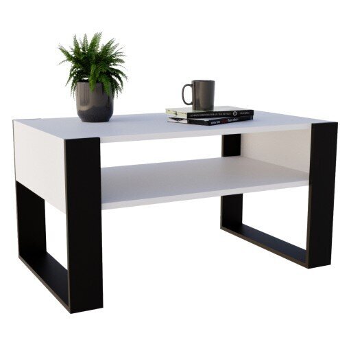 Kafijas galdiņš Perfektciecie Karo 92x53,6x45 cm, balts cena un informācija | Žurnālgaldiņi | 220.lv