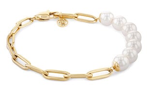 Tommy Hilfiger Eleganta zeltīta pērļu rokassprādze Orb Pearl 2780770 cena un informācija | Rokassprādzes | 220.lv
