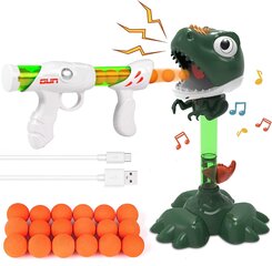 Rotaļlieta Dinosaur DX DA XIN ar pistoli un plastmasas bumbiņām цена и информация | Игрушки для мальчиков | 220.lv