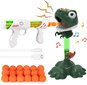 Rotaļlieta Dinosaur DX DA XIN ar pistoli un plastmasas bumbiņām cena un informācija | Rotaļlietas zēniem | 220.lv