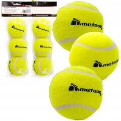 Мячи для настольного тенниса Meteor, 6 шт, желтые цена и информация | Ракетки для настольного тенниса, чехлы и наборы | 220.lv