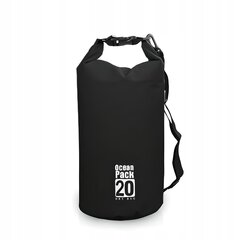 Ūdensizturīgs maisiņš OceanPack, 20l, melns цена и информация | Туристические, походные рюкзаки | 220.lv