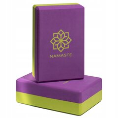 Jogas bloks Namaste, violets цена и информация | Товары для йоги | 220.lv