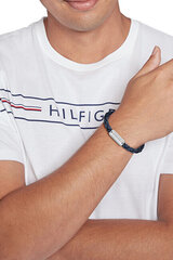 Tommy Hilfiger Стильный синий кожаный браслет 2790480 sTH1340 цена и информация | Мужские украшения | 220.lv