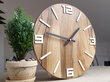 Arābu valriekstu 3D koka pulkstenis klusu 33cm cena un informācija | Pulksteņi | 220.lv