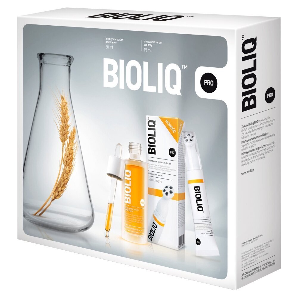 Komplekts Bioliq Pro: acu serums, 15 ml + intensīvi mitrinošs serums, 30 ml цена и информация | Acu krēmi, serumi | 220.lv