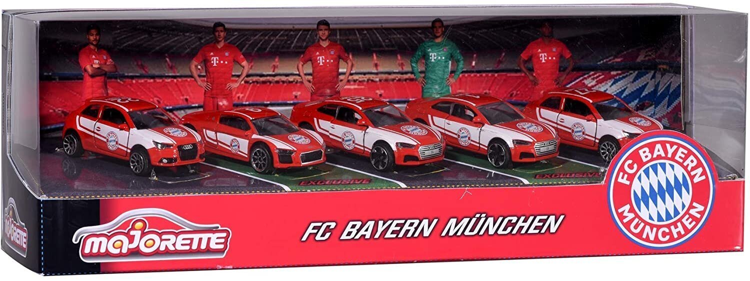 Komplekts Majorette FC Bayern Munich 5-car resorach cena un informācija | Rotaļlietas zēniem | 220.lv