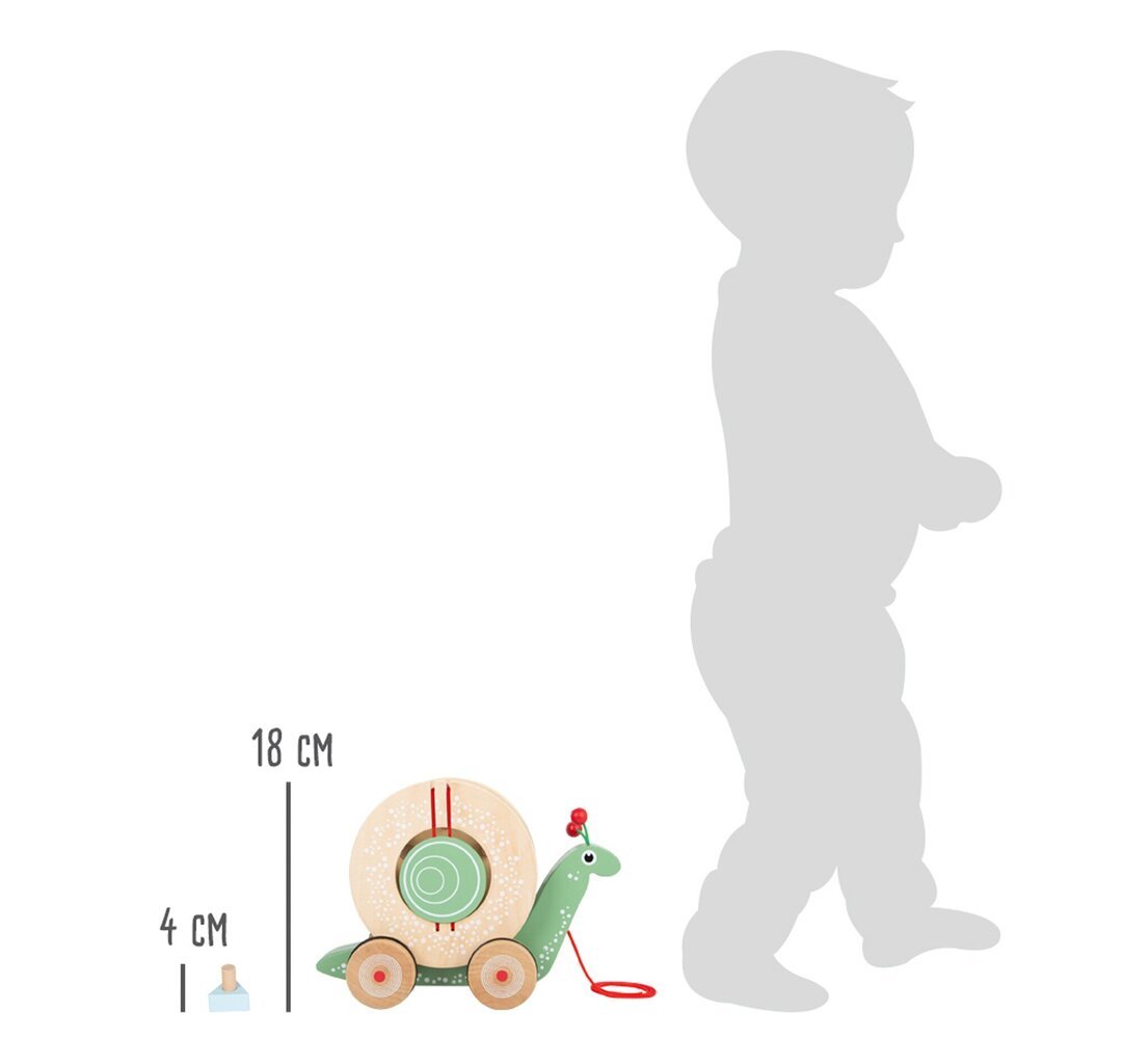 Koka izvelkamais gliemežu šķirotājs Small Foot цена и информация | Rotaļlietas zīdaiņiem | 220.lv