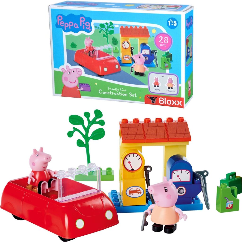 Bloku komplekts Peppa Pig 28 gab. cena un informācija | Konstruktori | 220.lv